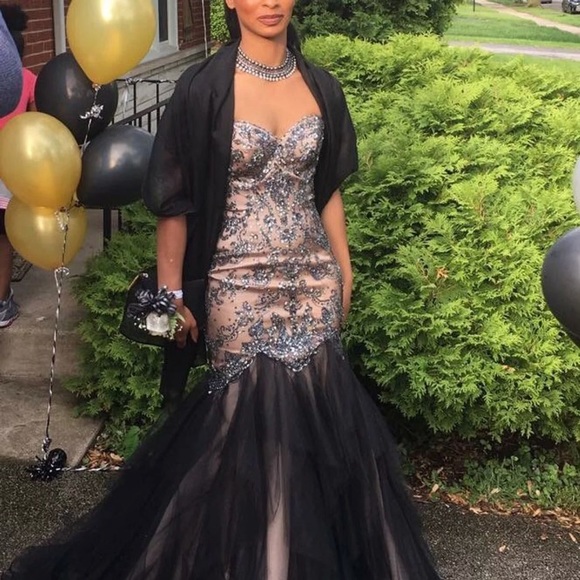 Embellished Prom Dress - Picture 3 of 7